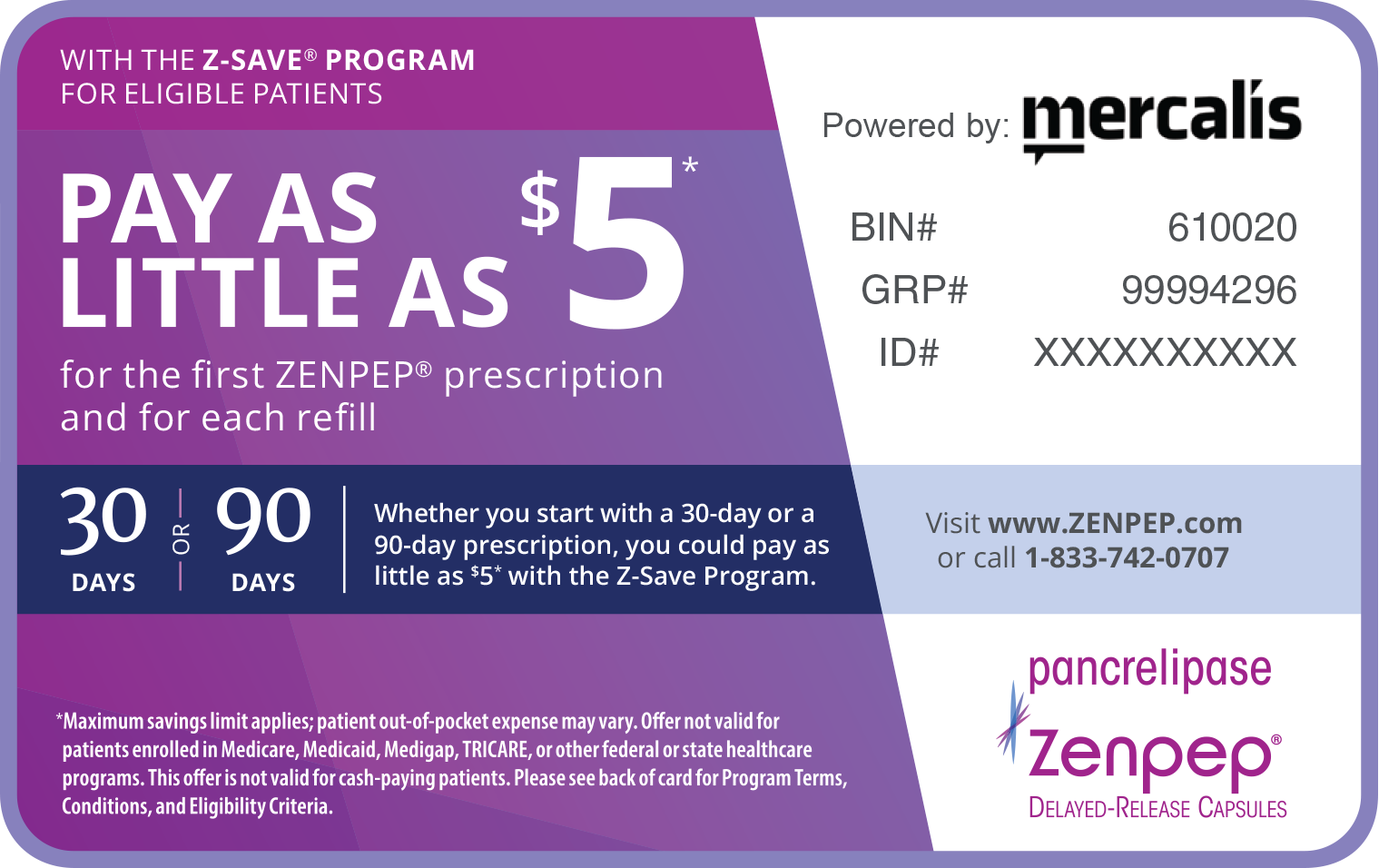 ZENPEP copay card